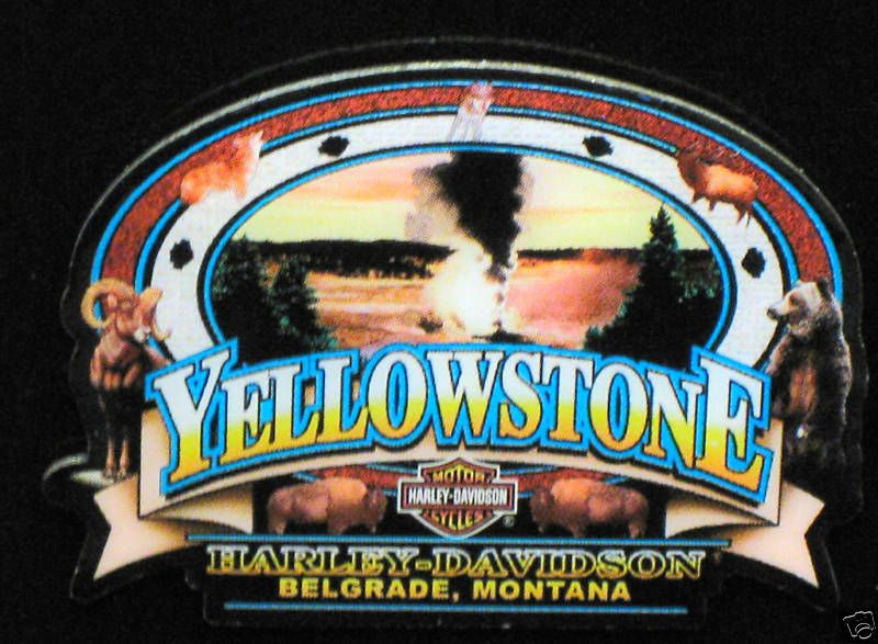 Yellowstone Harley Davidson Old Faithful Dealer Pin  