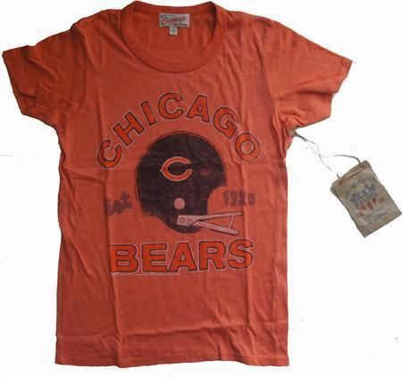 New Authentic Junk Food Ladies Vintage NFL Chicago Bears T Shirt Size 