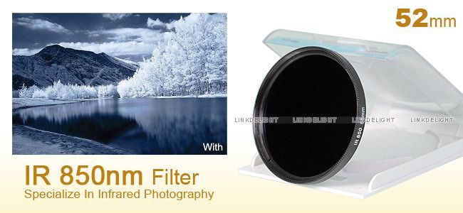 52mm 52 mm Infrared Infra Red IR Filter 850nm 850 F4I  