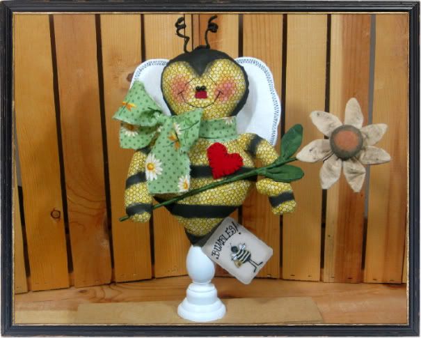 Primitive BUMBLES Bee Spindle Make Do PATTERN #524~  