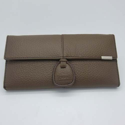 Womens Coffee Real Genuine Leather Bifold Clutch Wallet Purse ID Card 