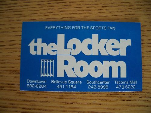 1981 Seattle Seahawks Football Pkt Schedule Locker Room  