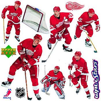 NHL DETROIT REDWINGS Car WALL DECAL STICKERS Ice HOCKEY  