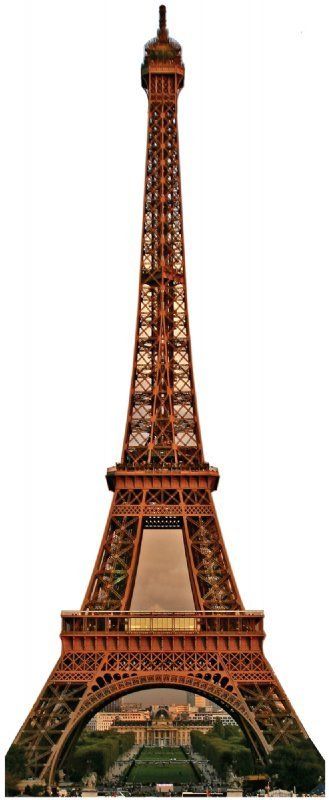Big Eiffel Tower LiFeSiZe Cardboard Standup Cutout Party Event Standee 