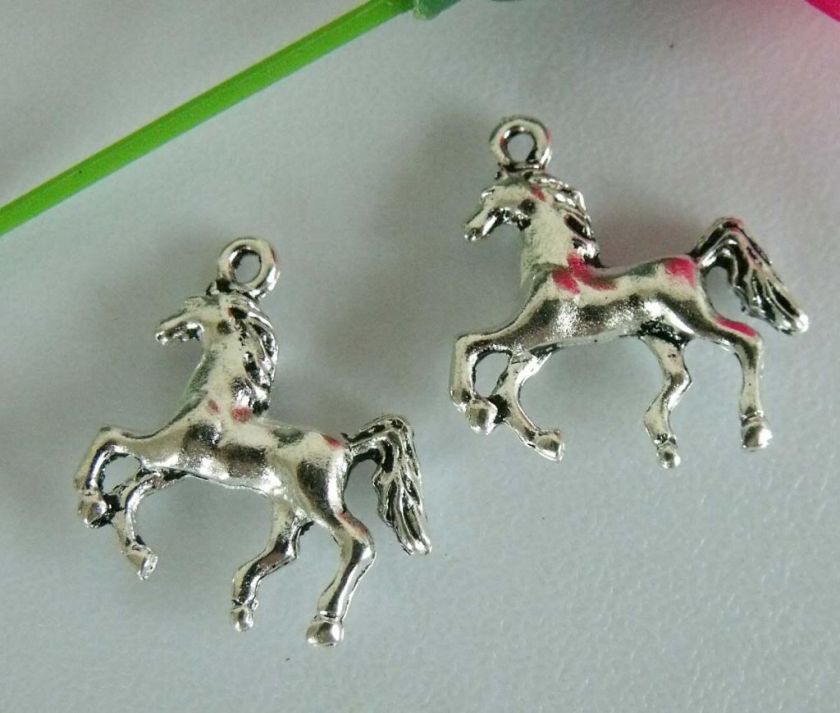 free ship 15pcs Zinc alloy stereo horse pendants #1A928  