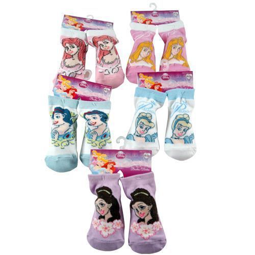 PAIR Disney Princess Snow White Belle Cindi Toddler Baby Booties 