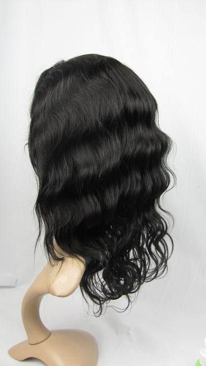 front lace wig remy indian human hair 12 1b# body wave  