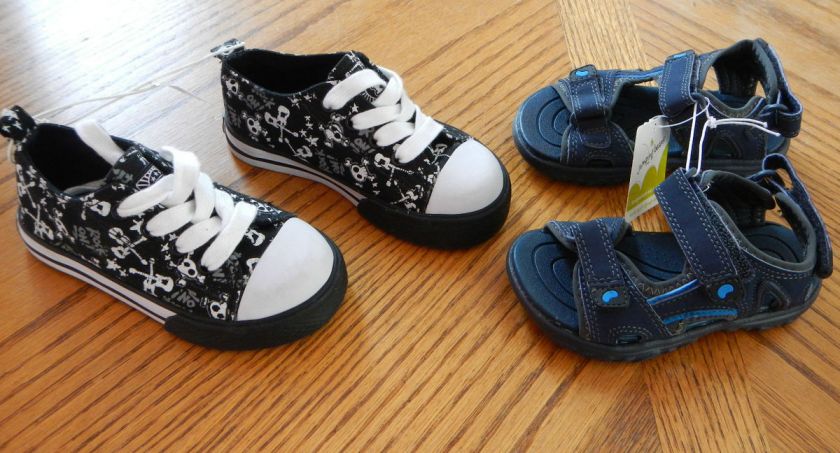   toddler Boy Summer Shoe Lot size 7 Sneaker Sandal $42 Kohls Place NWT