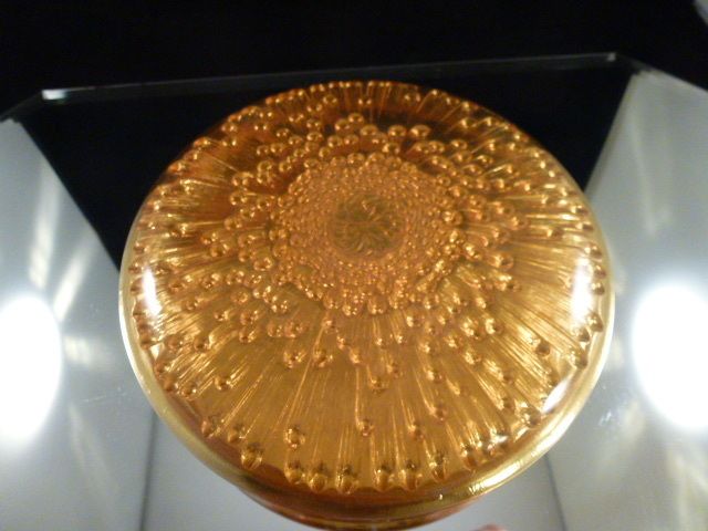 LALIQUE RENE LALIQUE BOX  TOKIO YELLOW AMBER , ca 1921  