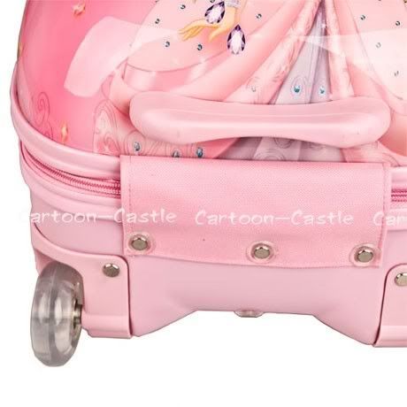 Disney Princess Luggage Bag Baggage Trolley Roller Pink  