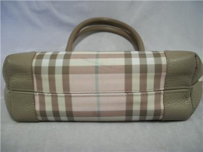 BURBERRY Pink Nova Check Satchel Tote Handbag bag  