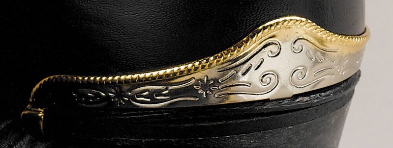 NEW  Western Cowboy Boot Heel Guard Two Tone  