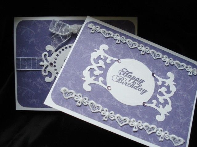 Lot Handmade Birthday Cards Stampin Up Fancy Tags Lace  