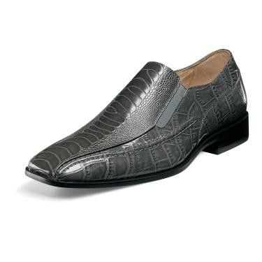 Stacy Adams the TEAGUE Mens Gray Leather Shoe 24599 020  
